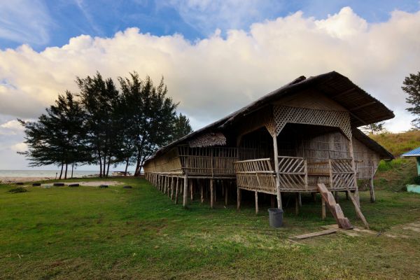 Traditional bamboo house at the Heritage Village